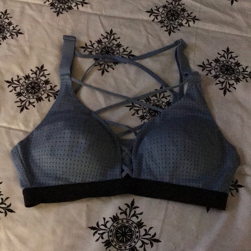 Pink sports bra